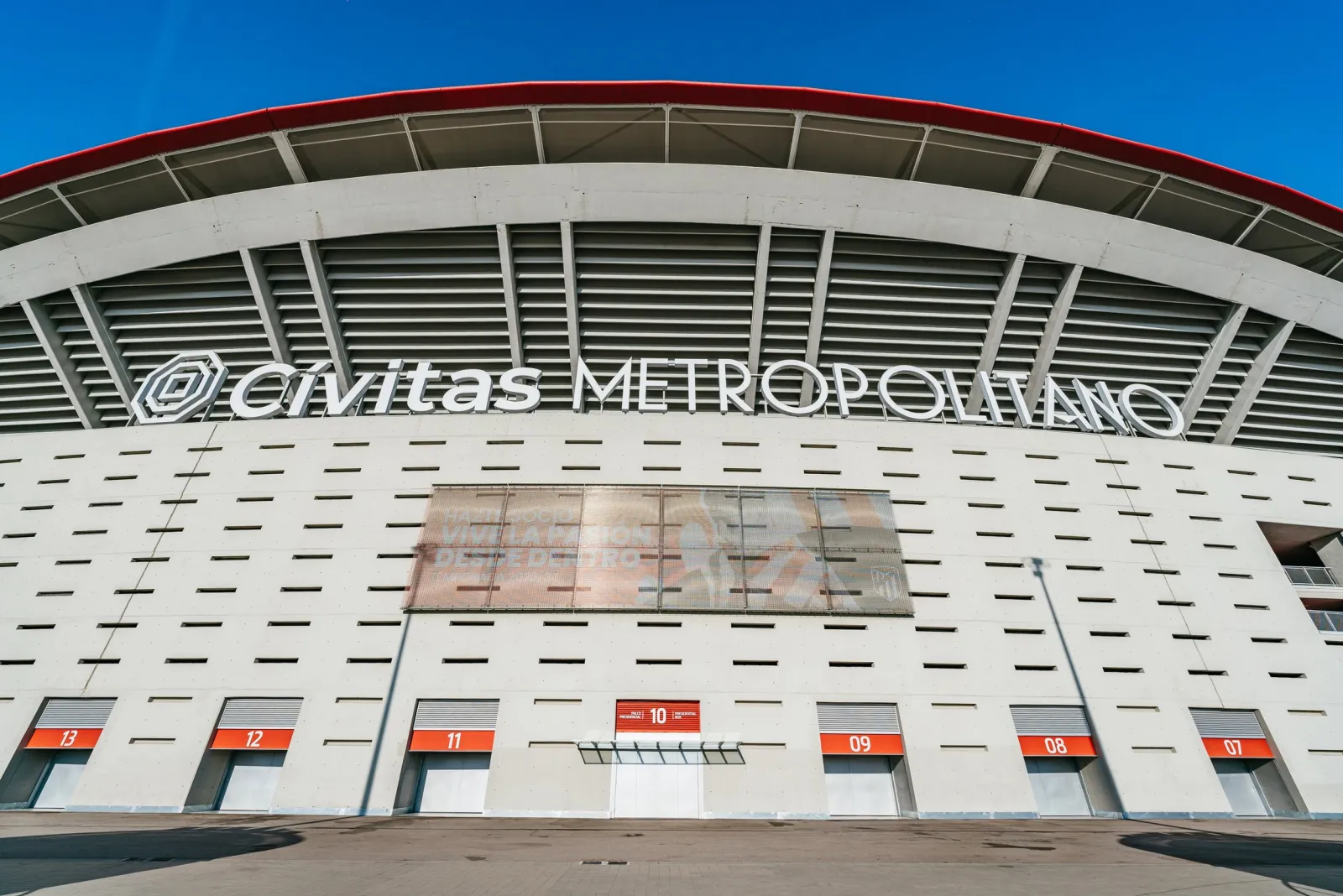 Riyadh Air Metropolitano stadium exterior with its white facade
