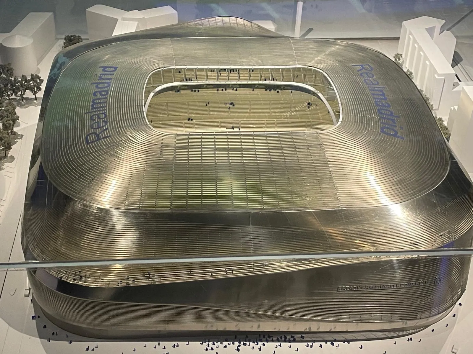 Scale model of the new Santiago Bernabéu stadium